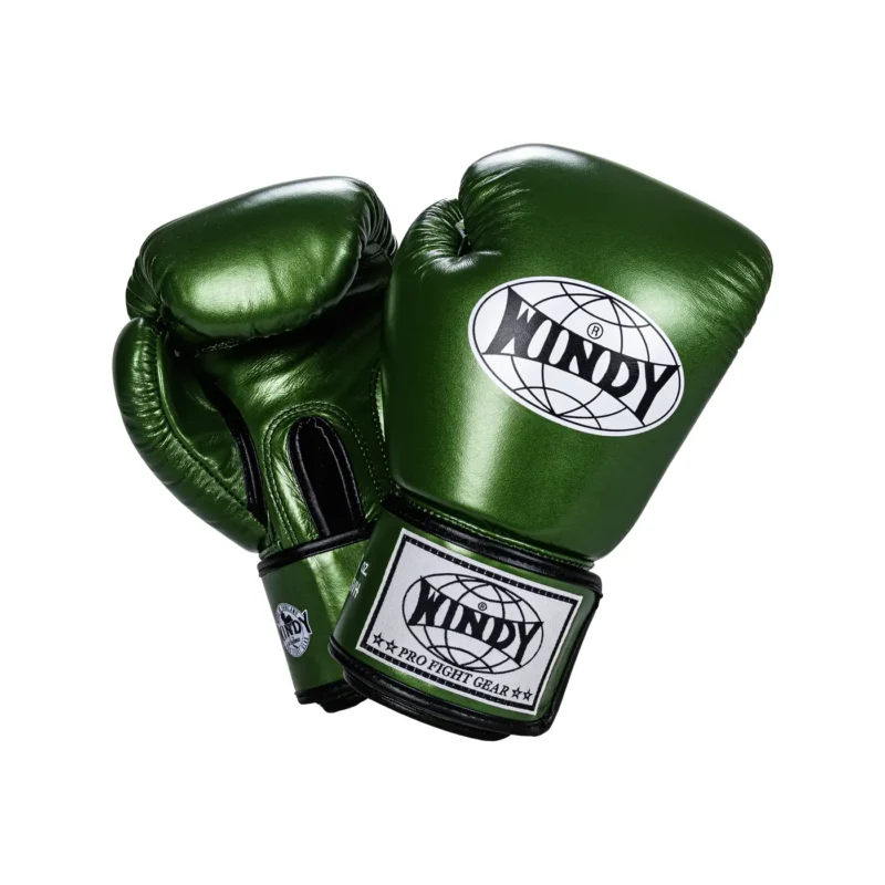 Guantoni da Boxe Verde Metallizzato Windy